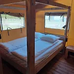 Tatil Evi Luxe Safaritent Met Prive Sanitair Voor Het Hele Gezin I 6 Personen *